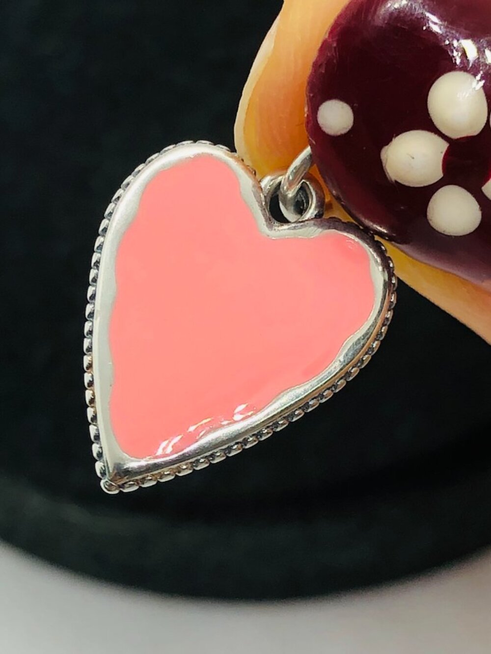 James Avery Enamel Heart Charm